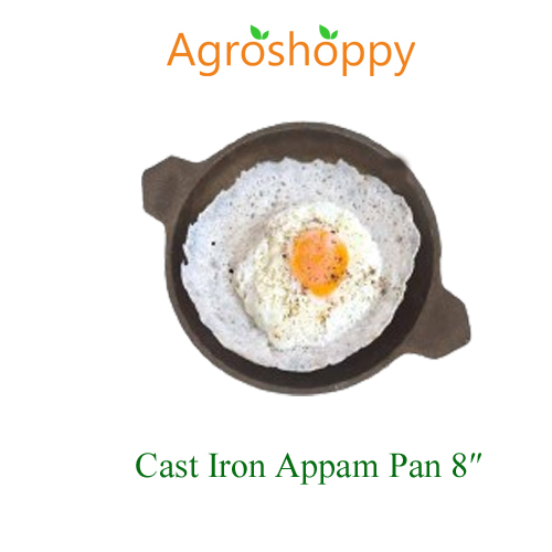 Cast Iron Appam Pan 8 Inch